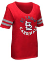 St Louis Cardinals Womens Triple Play T-Shirt - Red