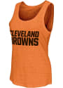 Cleveland Browns Womens Playoff Tank Top - Orange