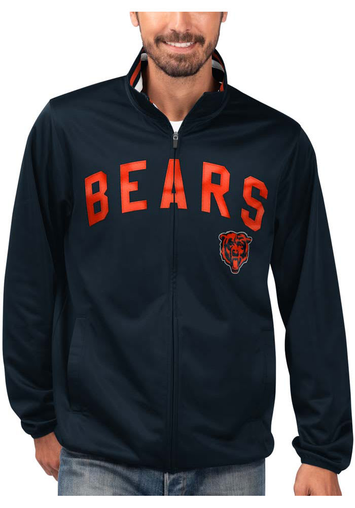 Chicago bears track jacket sale