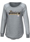 Main image for Pittsburgh Steelers Womens Grey Gridiron Crew Sweatshirt