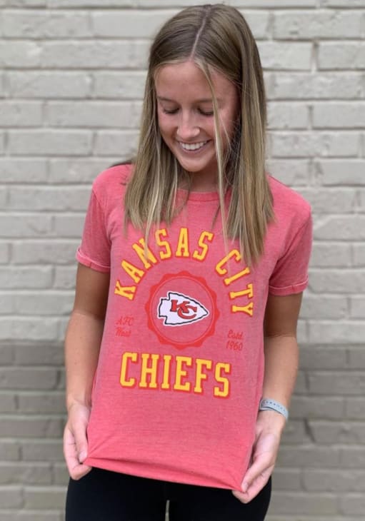 Kansas City Chiefs Womens Vintage T-Shirt - Red