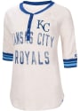 Kansas City Royals Womens Henley T-Shirt - White