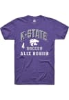 Main image for Alix Regier Rally Mens Purple K-State Wildcats NIL Arch Logo Player T Shirt