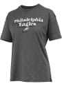 Philadelphia Eagles Womens Melange T-Shirt - Black