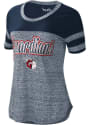Cleveland Indians Womens Dream Team T-Shirt - Navy Blue