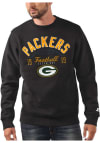 Main image for Starter Green Bay Packers Mens Black COTTON POLY Long Sleeve Crew Sweatshirt
