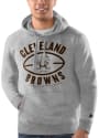 Cleveland Browns COTTON POLY Hooded Sweatshirt - Grey