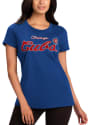 Chicago Cubs Womens Record Setter T-Shirt - Blue