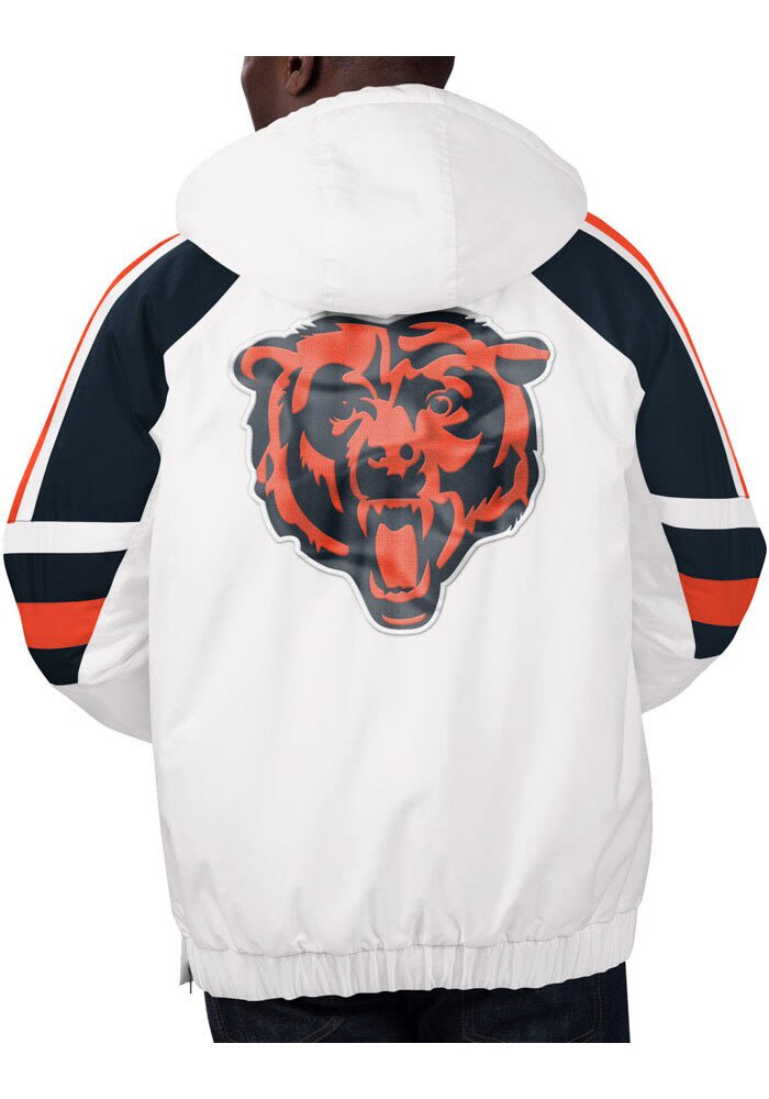 Starter Chicago Bears Mens THURSDAY NIGHT WHITE Pullover Jackets