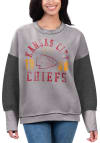 Main image for Kansas City Chiefs Womens Grey Genevieve Crew Sweatshirt