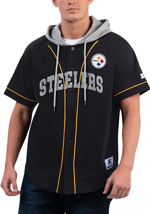Starter Pittsburgh Steelers Mens BLACK Grand Slam 9435290