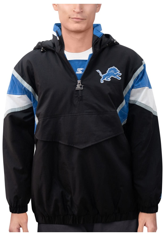 Barry Sanders Detroit Lions Mens BLACK Thurs Night Pullover