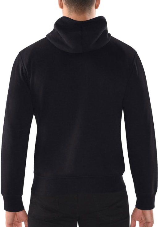 Starter Kansas City Chiefs Mens Black Heart and Soul Left Chest Long Sleeve Full Zip Jacket