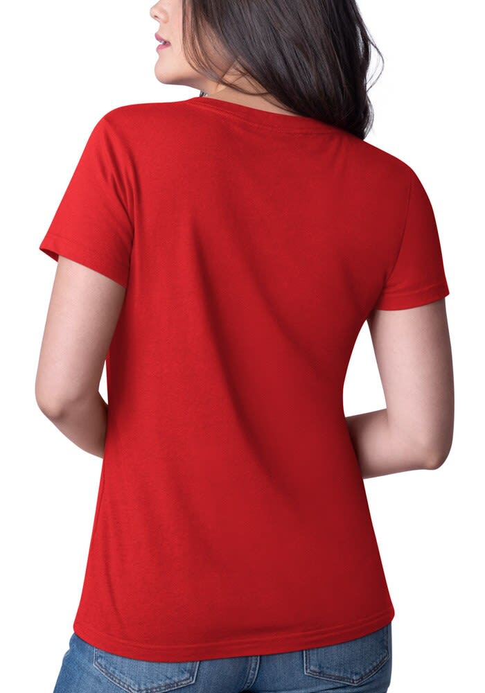 ★WAIKEI★ I am HAPPY short sleeve t-shirt red YKBE01TS16-5 C0300-playera-pc-cr-mc-