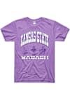 Main image for K-State Wildcats Lavender Charlie Hustle Wabash Short Sleeve Fashion T Shirt