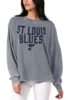 Main image for St Louis Blues Womens Grey Burnout Crew Sweatshirt