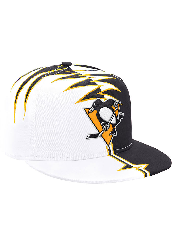Pittsburgh Penguins Starter BLACK 1996 Shockwave Snapback Hat