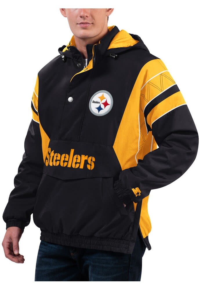 Pittsburgh Steelers Starter ジャケット mens-starter-black-pittsburgh-