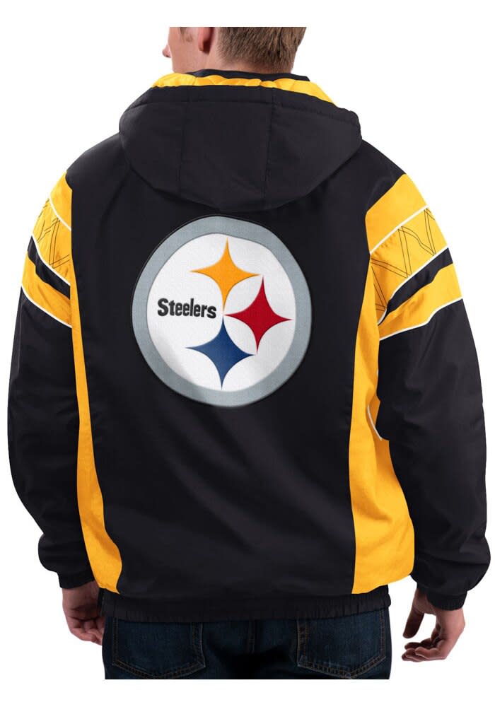 Starter Pittsburgh Steelers Mens Polyfill BLACK Pullover Jackets