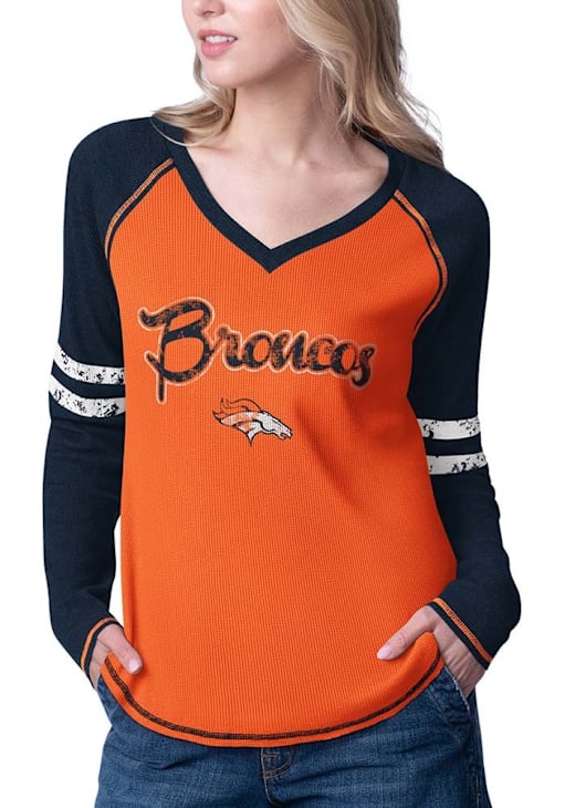 Denver Broncos ORANGE Winner Long Sleeve LS Tee 9437014