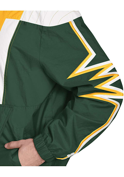 Starter Green Bay Packers Mens Green Shockwave Pullover Jackets