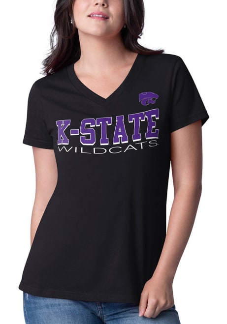 K-State Wildcats Strategy Short Sleeve T-Shirt - Black