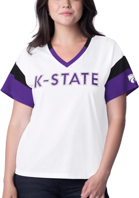 K-State Wildcats Rink Short Sleeve T-Shirt - White