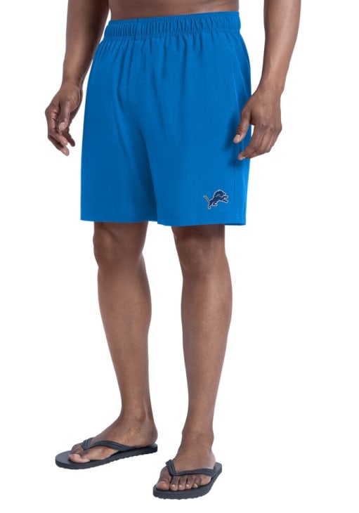 Detroit Lions Mens Blue Breeze Swim Trunks