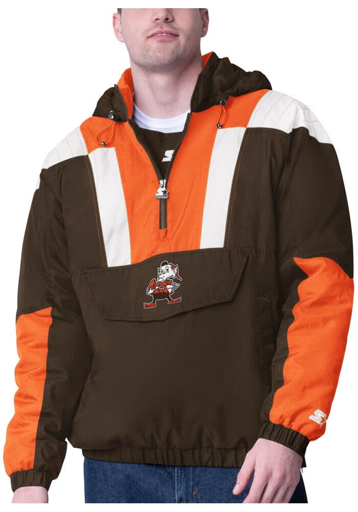 Starter Cleveland Browns Mens Charger Brown Pullover Jackets - 9438304