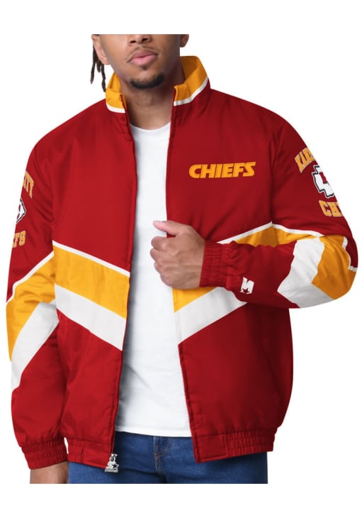 Starter Kansas City Chiefs Mens Red Captain Light Weight Jacket