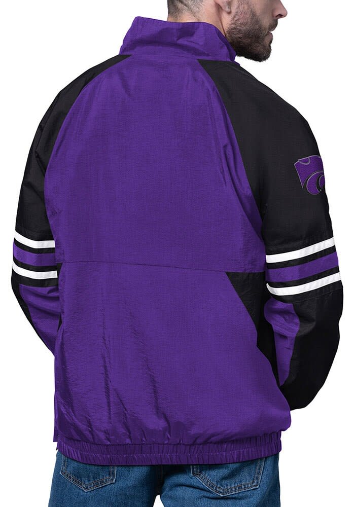 Starter Mens PURPLE K-State Wildcats Prospect Half Zip Pullover