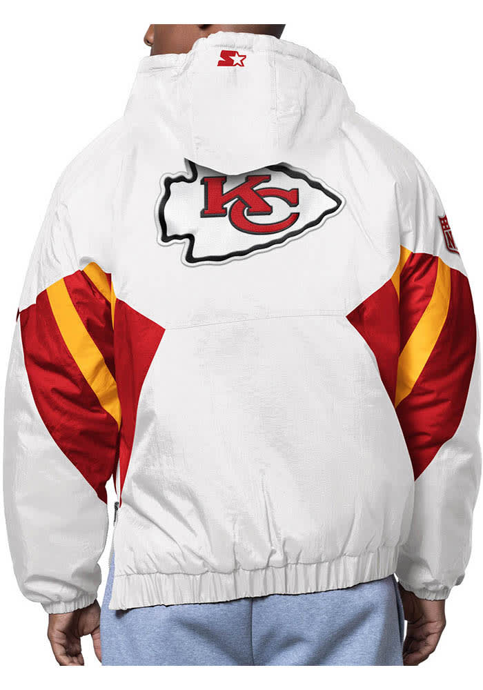 Starter Kansas City Chiefs Mens The Line Up White Pullover Jackets