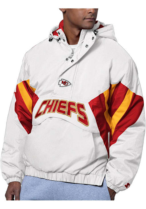 Starter Kansas City Chiefs Mens White The Line Up Pullover Jackets