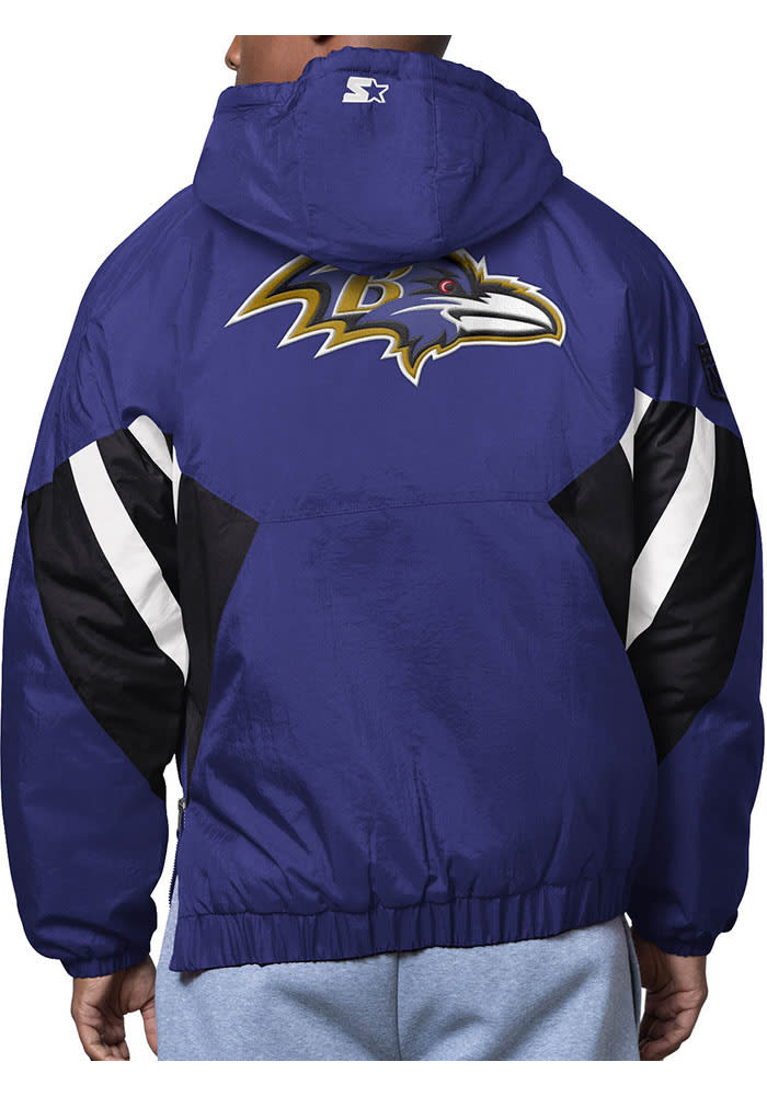 Starter Baltimore Ravens Mens The Line Up PURPLE Pullover Jackets