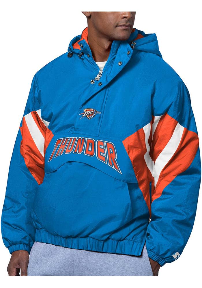 Starter Oklahoma City Thunder Mens The Line Up NAVY Pullover
