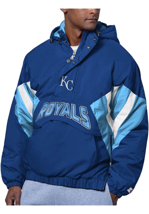 Starter Kansas City Royals Mens Blue The Line Up Pullover Jackets