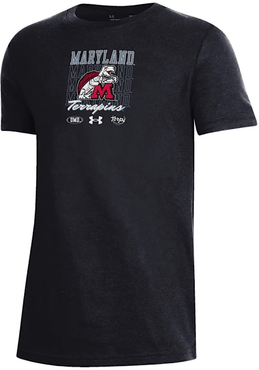 Under Armour Maryland Terrapins Youth Red Vintage Team Logo Long - Main Image