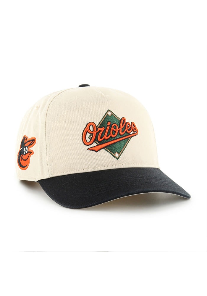 47 Baltimore Orioles NATURAL 2T Base Knock Hitch Adjustable Hat