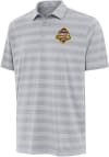 Main image for Mens Western Michigan Broncos Ash Antigua 2025 Hockey National Champions Tunnel Short Sleeve Polo..