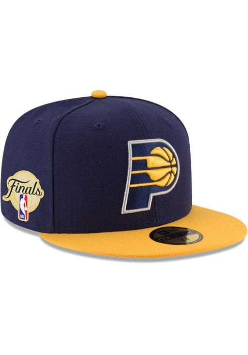 New Era Indiana Pacers Mens Navy Blue 2025 NBA Finals Series Side Patch 2T 59FIFTY Fitted Hat