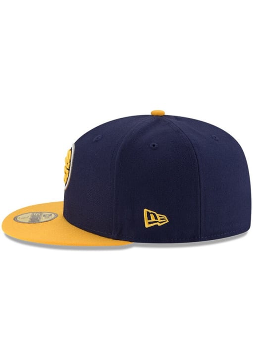 New Era Indiana Pacers Mens Navy Blue 2025 NBA Finals Series Side Patch 2T 59FIFTY Fitted Hat