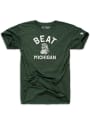 Michigan State Spartans The Mitten State Beat Michigan Fashion T Shirt - Green