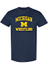 Main image for Michigan Wolverines Arch Logo Wrestling Short Sleeve T Shirt - Navy Blue