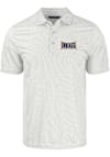 Main image for Mens Drexel Dragons White Cutter and Buck Eco Symmetry Short Sleeve Polo Shirt