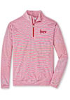 Main image for Mens Red Nebraska Cornhuskers Perth Sugar Stripe Qtr Zip Pullover