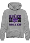 Main image for Alix Regier Rally Mens Grey K-State Wildcats NIL Striped Player Hood
