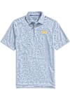 Main image for Mens Pitt Panthers Blue Vineyard Vines Sankaty Stripe Short Sleeve Fashion Polo