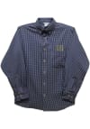 Main image for Youth Drexel Dragons Navy Blue Vive La Fete Gingham Long Sleeve Polo