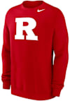 Main image for Mens Rutgers Scarlet Knights Red Nike Club Fleece Crew Sweatshirt