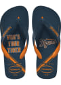 Detroit Tigers Havaianas Flip Flops - Navy Blue
